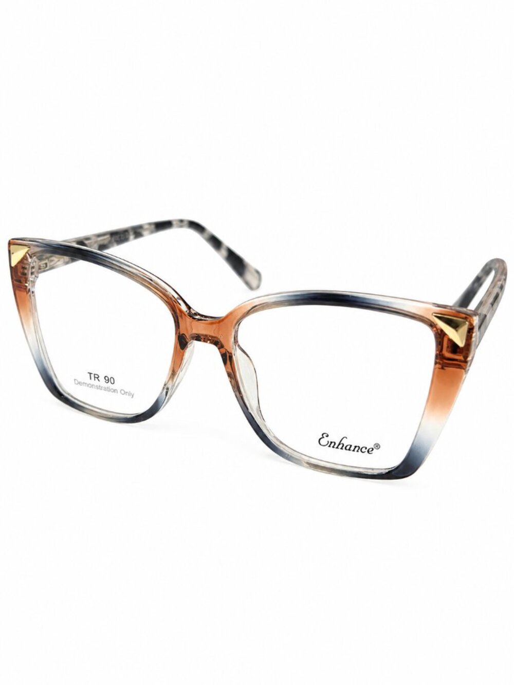 Enhance EN4545 Brown/Blue 55-16-145 Eyeglass Frames